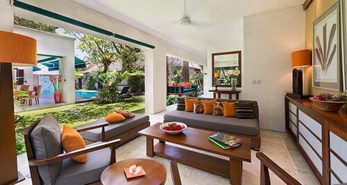 Villa Shinta Dewi - Open air living area
